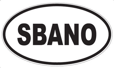 SBANO - Oval Magnet