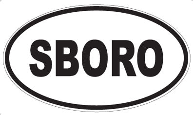 SBORO - Oval Sticker