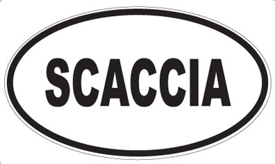 SCACCIA - Oval Sticker