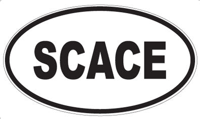 SCACE - Oval Sticker
