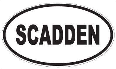 SCADDEN - Oval Magnet