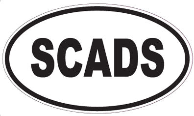 SCADS - Oval Sticker