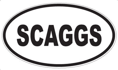 SCAGGS - Oval Sticker