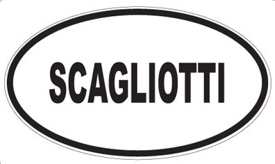 SCAGLIOTTI - Oval Sticker