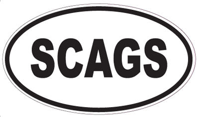 SCAGS - Oval Magnet