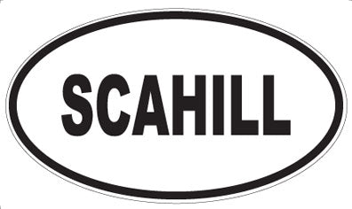 SCAHILL - Oval Magnet