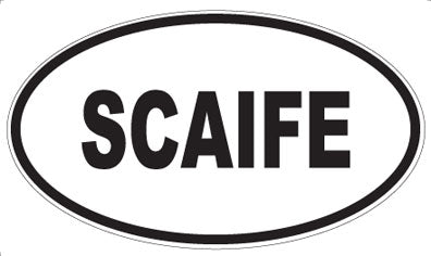 SCAIFE - Oval Sticker