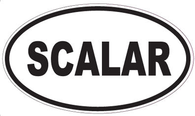 SCALAR - Oval Sticker