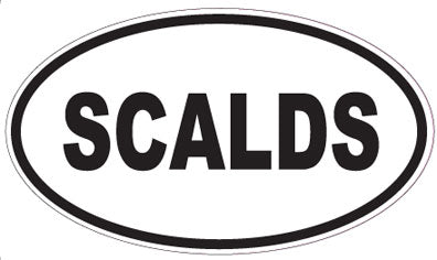 SCALDS - Oval Sticker