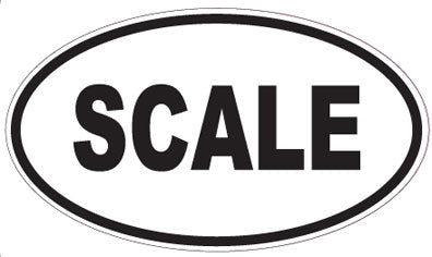 SCALE - Oval Sticker