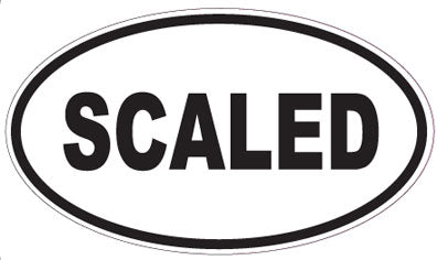 SCALED - Oval Sticker