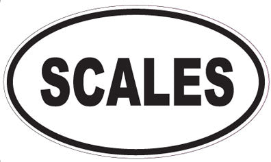 SCALES - Oval Sticker