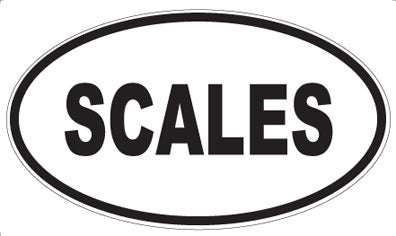 SCALES - Oval Magnet