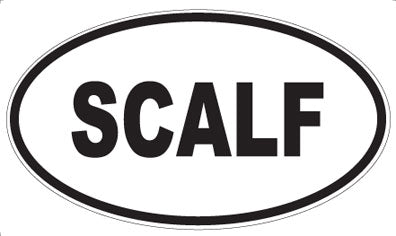 SCALF - Oval Sticker