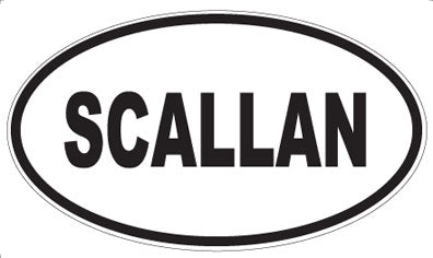 SCALLAN - Oval Sticker