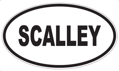 SCALLEY - Oval Sticker