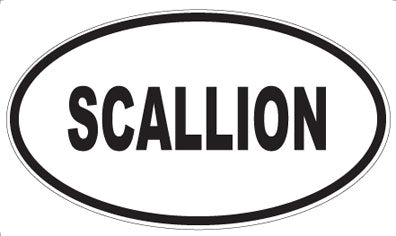SCALLION - Oval Sticker