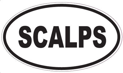 SCALPS - Oval Sticker