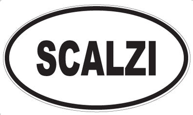 SCALZI - Oval Sticker