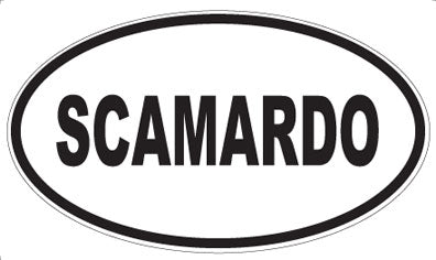 SCAMARDO - Oval Magnet