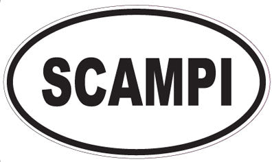 SCAMPI - Oval Sticker
