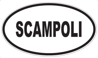 SCAMPOLI - Oval Magnet
