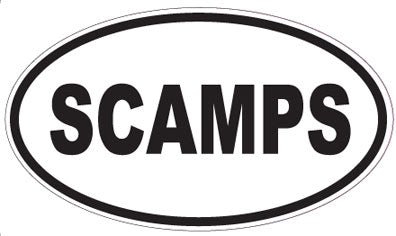 SCAMPS - Oval Sticker