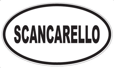 SCANCARELLO - Oval Magnet