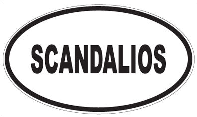 SCANDALIOS - Oval Sticker