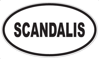 SCANDALIS - Oval Magnet