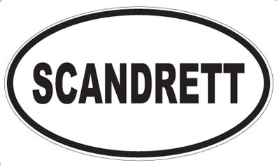 SCANDRETT - Oval Sticker