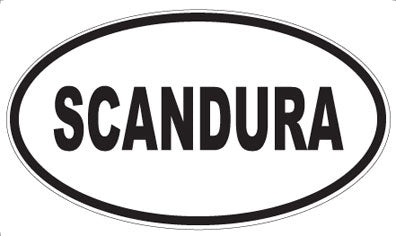 SCANDURA - Oval Magnet
