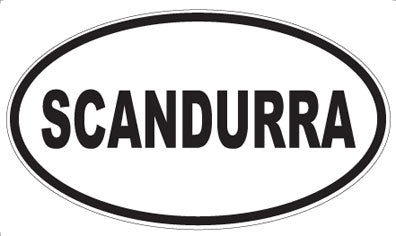 SCANDURRA - Oval Magnet