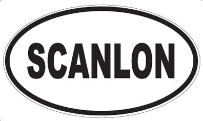 SCANLON - Oval Magnet
