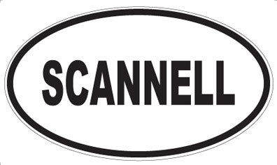 SCANNELL - Oval Sticker