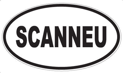 SCANNEU - Oval Sticker