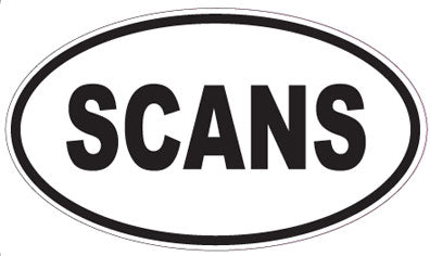 SCANS - Oval Magnet