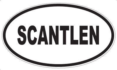 SCANTLEN - Oval Sticker