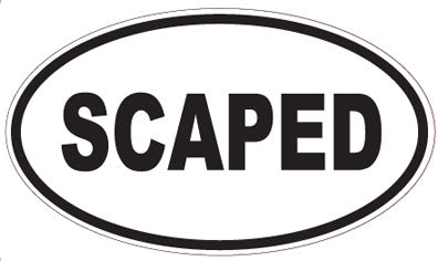 SCAPED - Oval Sticker