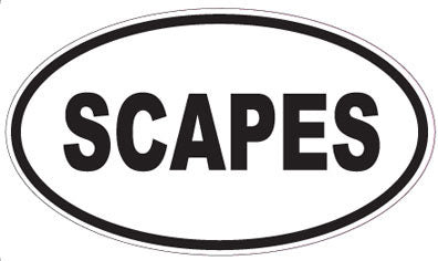 SCAPES - Oval Sticker