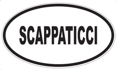 SCAPPATICCI - Oval Sticker