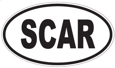 SCAR - Oval Sticker