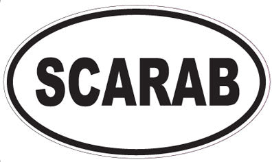 SCARAB - Oval Sticker
