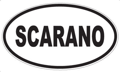 SCARANO - Oval Sticker
