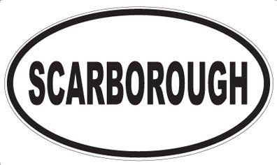 SCARBOROUGH - Oval Magnet