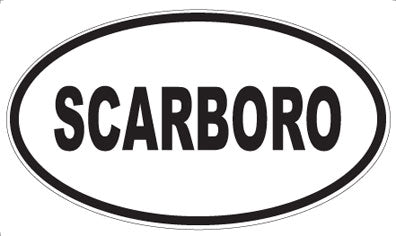 SCARBORO - Oval Magnet