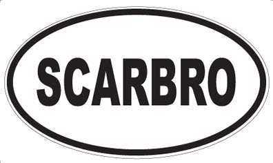 SCARBRO - Oval Sticker