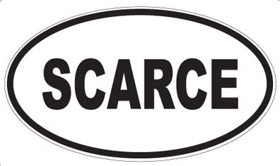 SCARCE - Oval Magnet