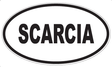 SCARCIA - Oval Sticker