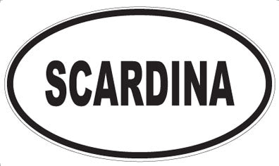SCARDINA - Oval Sticker